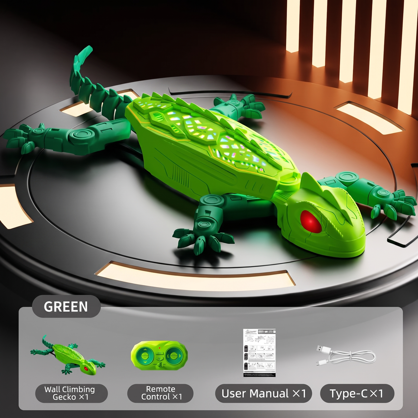 GeckoGlide™ Skitter Lizard Chase Toy