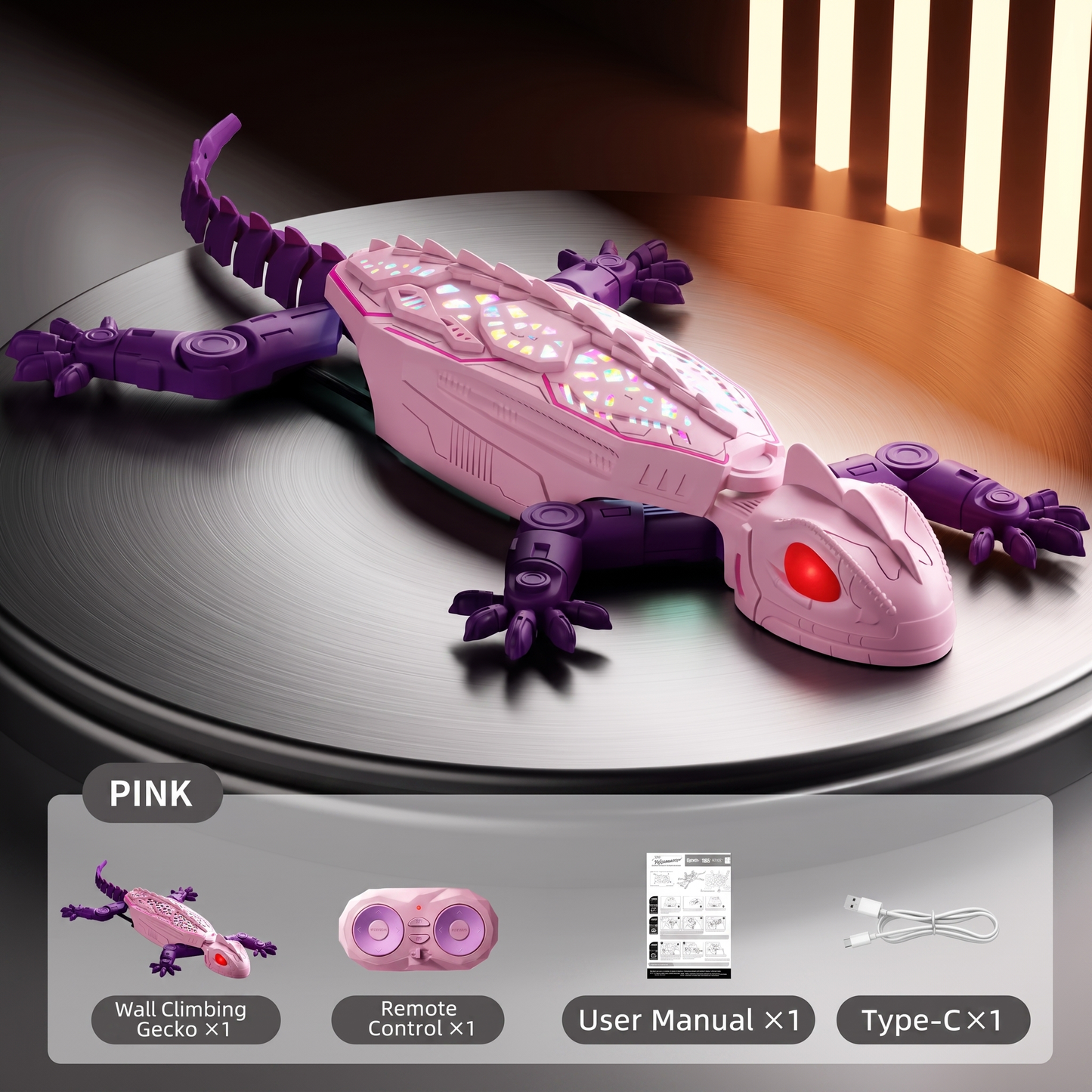 GeckoGlide™ Skitter Lizard Chase Toy